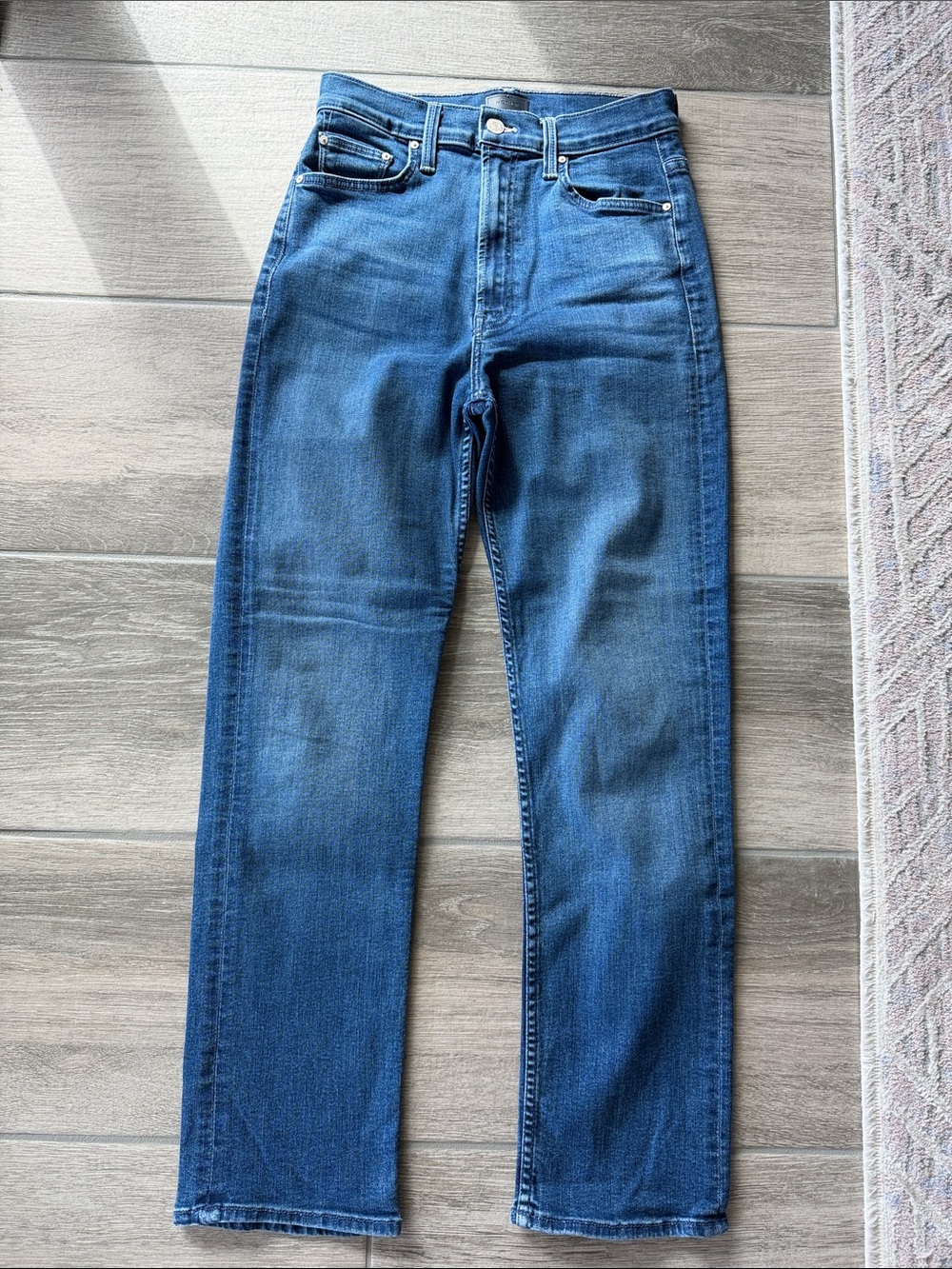 MOTHER high waisted rider ankle Straight-Leg Jeans size 27.